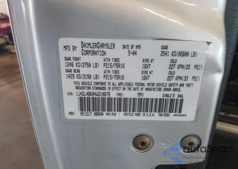 2004 Jeep Liberty Sport from USA, damaged, VIN 1J4GL48K04W310679